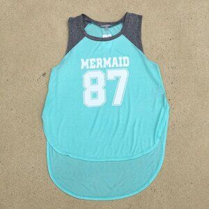 NWT Charlotte Russe Teal High Low Tank Top